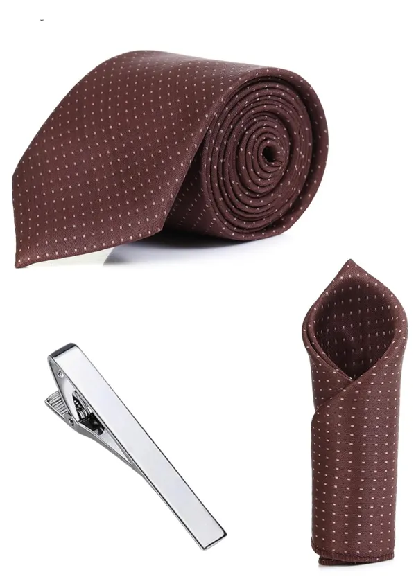 Necktie_Set_With_Pocket_Square_&_Stilish_Silvar_Plated_TiePin_Polka-Dots_Tie_Combo_For_Men_Pack_of_3