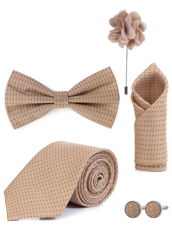 Random_Stripe_Necktie_Gift_Set_Tie,_Bow_Tie,_Pocket_Square,_Lapel_Pin_&_Cufflinks_Formal_Wear_Accessories_(Available_in_9_Colors)