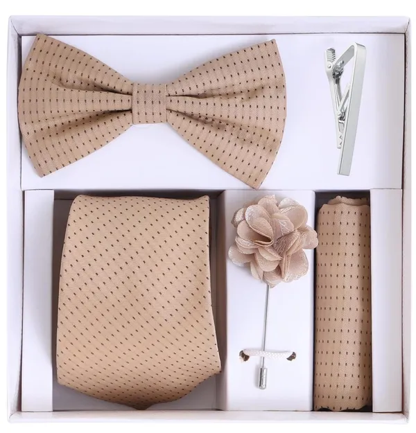 Random_Stripe_Men_5-in-1_Combo_Set_Necktie,_Bow_Tie,_Pocket_Square,_Brooch_&_Tie_Clip_Premium_Formal_Accessories_Gift_Set_(9_Colors)
