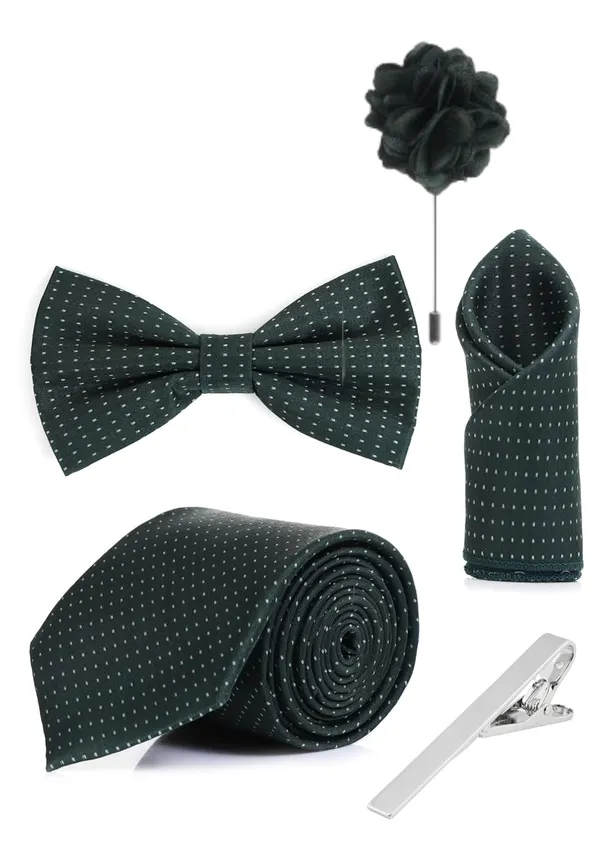 Random_Stripe_Men_5-in-1_Combo_Set_Necktie,_Bow_Tie,_Pocket_Square,_Brooch_&_Tie_Clip_Premium_Formal_Accessories_Gift_Set_(9_Colors)