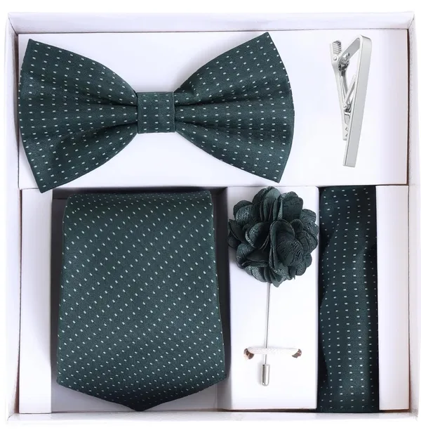 Random_Stripe_Men_5-in-1_Combo_Set_Necktie,_Bow_Tie,_Pocket_Square,_Brooch_&_Tie_Clip_Premium_Formal_Accessories_Gift_Set_(9_Colors)