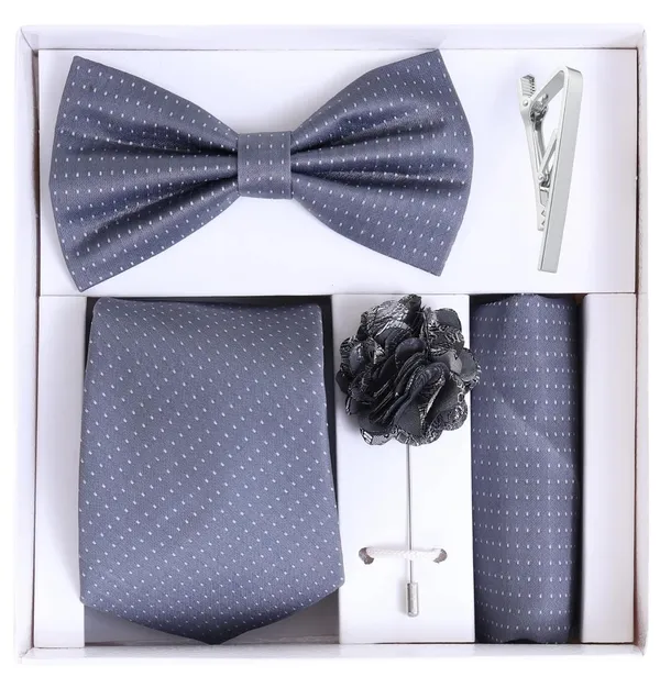 Random_Stripe_Men_5-in-1_Combo_Set_Necktie,_Bow_Tie,_Pocket_Square,_Brooch_&_Tie_Clip_Premium_Formal_Accessories_Gift_Set_(9_Colors)