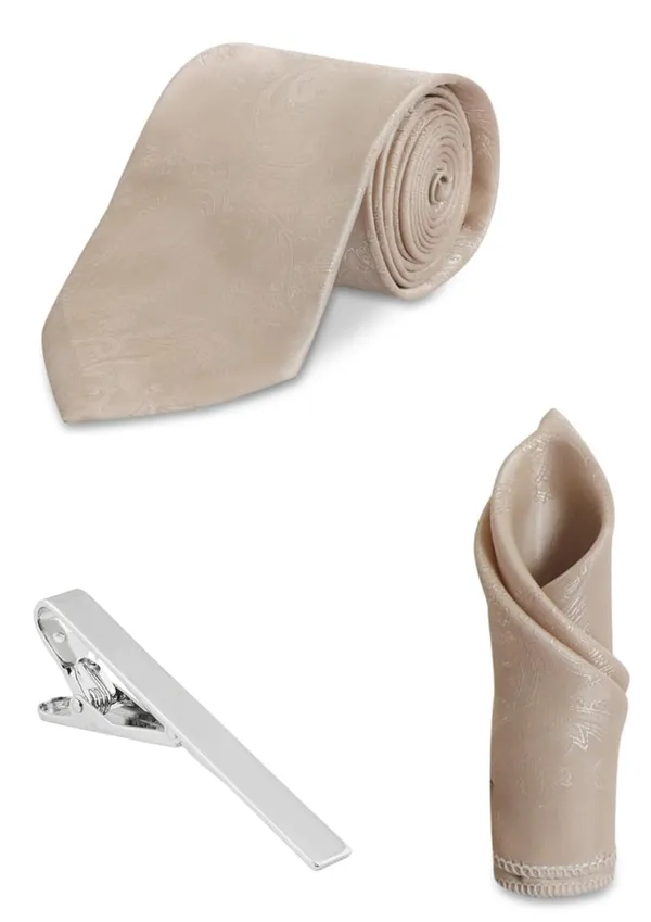 Necktie_With_Pocket_Square_&_TiePin_Silver_Plated_Jacquard_Self-Design_Stylish_Combo_Set_Available_in_16_Elegant_Colors