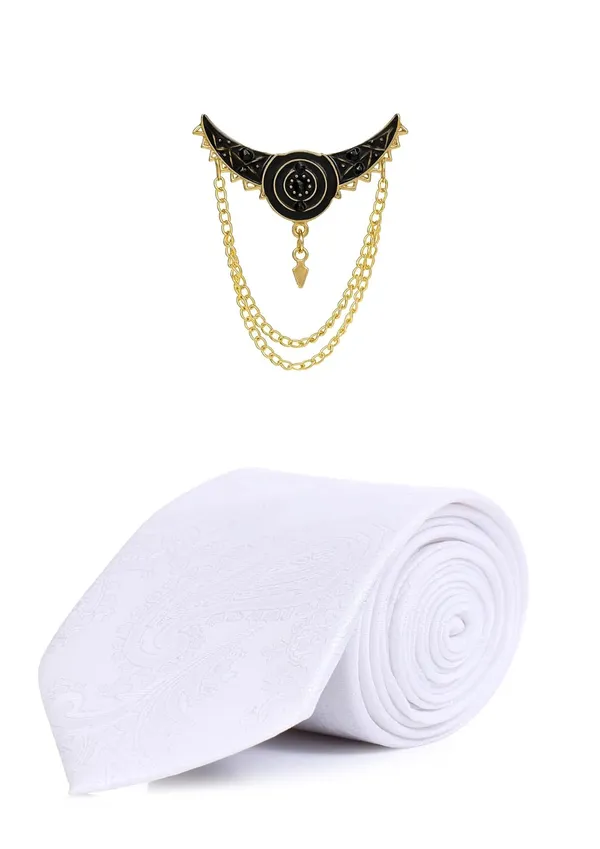 Premium_Men_Necktie_with_Brooch_|_Elegant_Paisley_Design_Silk_Tie_for_Wedding_&_formal_set