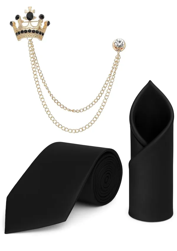 Complete_3-in-1_Gift_Set_�_Includes_premium_necktie,_matching_pocket_square_&_stylish_brooch_for_a_dashing_look.