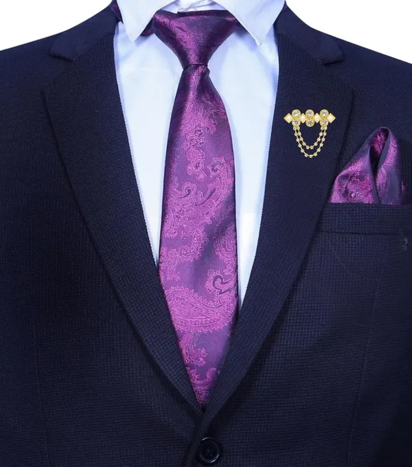 Men_Premium_Necktie,_Pocket_Square_&_Brooch_Combo_16_Colors_Gift_Set