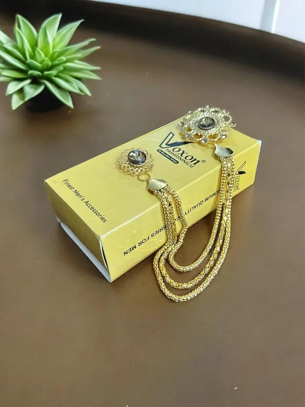 Voxon_Crown_Long_Chain_Brooch,_Crystal_Tassel_Brooch_Pin,Retro_Suit_Lapel_Pins_Collar_Pin,Coat_Tassel_Chain_Lapel_Pins_for_Men's_Suit_Accessories_(Big_size_Brooch)_(gold_1)