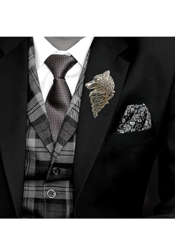 Voxon_Crown_Gemstone_Brooch_Pin,Animal_Double_Headed_Eagle_Tassel_Suit_Pin_Rhinestone_Wings_Lapel_Pin_Jewelry_for_Women_Men_(Gold)
