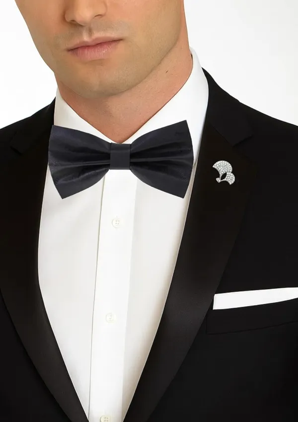 Bow_Tie_With_Brooch_Set_For_Men_World_Map_Self-Design_Fabric_Pack_of_2_Elegant_12_Colors