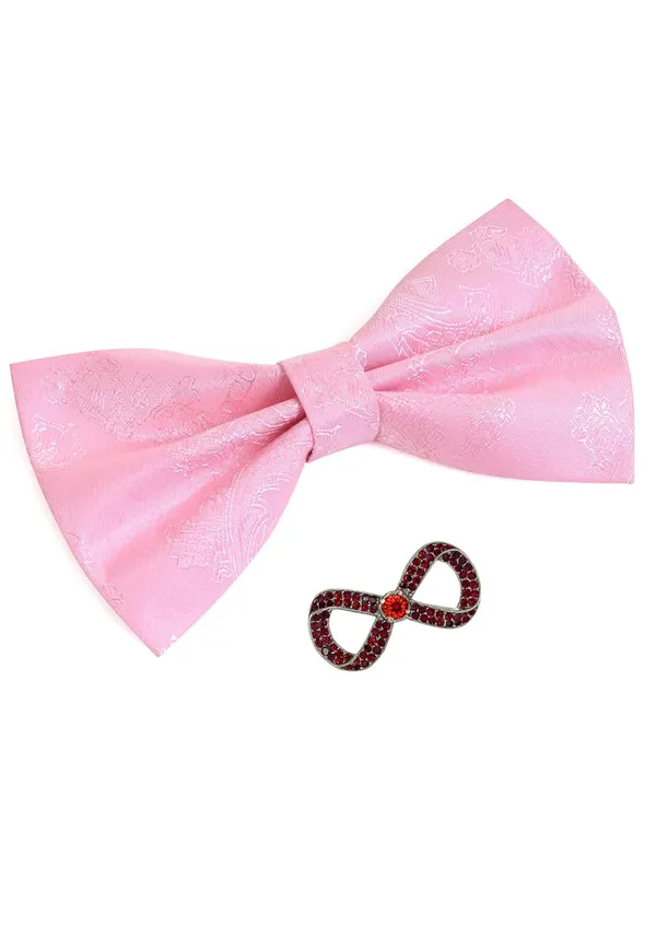 Random_Stripe_Men's_Bow_Ties_Pre-Tied_Style_Formal_Satin_Classic_Bowtie_for_Jacquard_with_Brooch