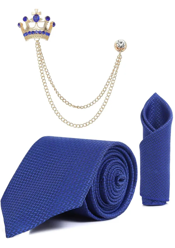 Premium_Men_Necktie,_Pocket_Square_&_Brooch_Combo_Set_Formal_Wear_�_Available_in_9_Colors