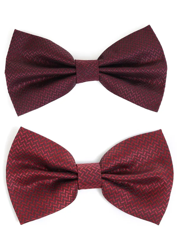 Premium_Satin_Bow_Tie_for_Men_�_Pre-Tied_Adjustable_Bow_Tie_Set_Two_Bowties_Different_Colors