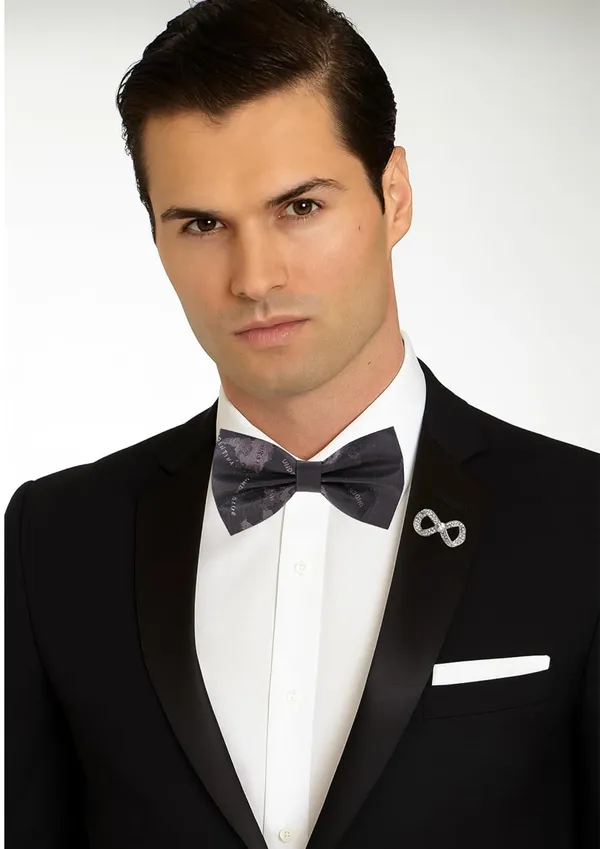 Random_Stripe_Men's_Bow_Ties_Pre-Tied_Style_Formal_Satin_Classic_Bowtie_for_jacquard_Self-design_With_Stylish_brooch
