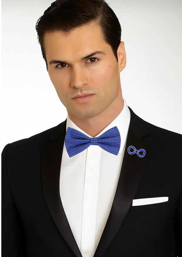 Random_Stripe_Bow_Tie_For_Men_Polka-Dots_Bowtie_With_Brooch