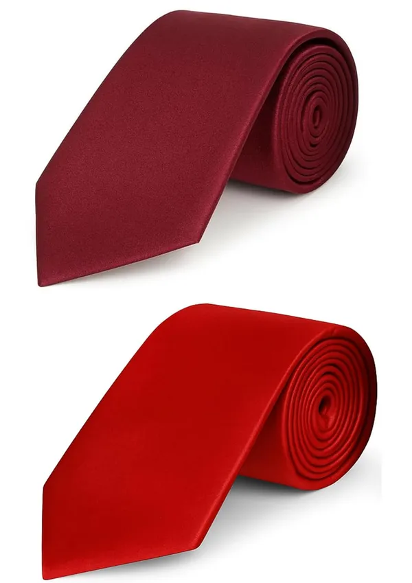Necktie_For_Men_Plain_Silky_and_Smooth_Tie_Two_Different_Colors