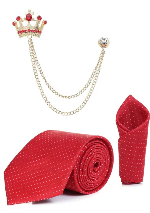 Complete_3-in-1_Combo_Includes_premium_Polka_Dots_Necktie,_Matching_Pocket_Square_&_Elegant_Brooch.