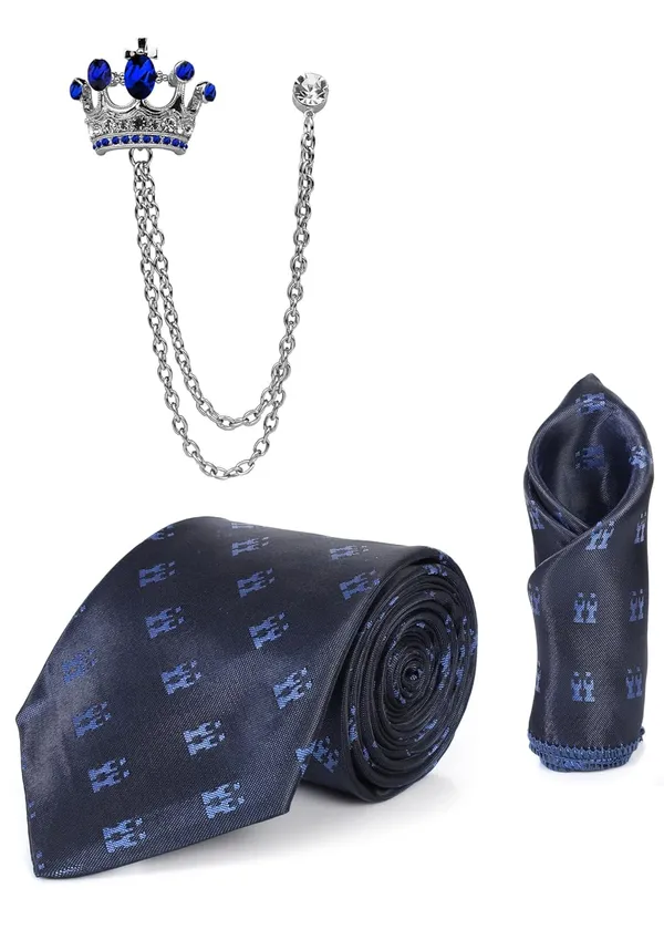 Necktie_Set_for_Men_with_Matching_Pocket_Square_&_Brooch_Chain_Pack_of_3