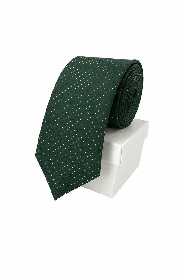 Random_Stripe_Necktie_For_Men_Micro_Fiber_Polka_Dots_Design_Fabric_Tie_with_Gifted_Box