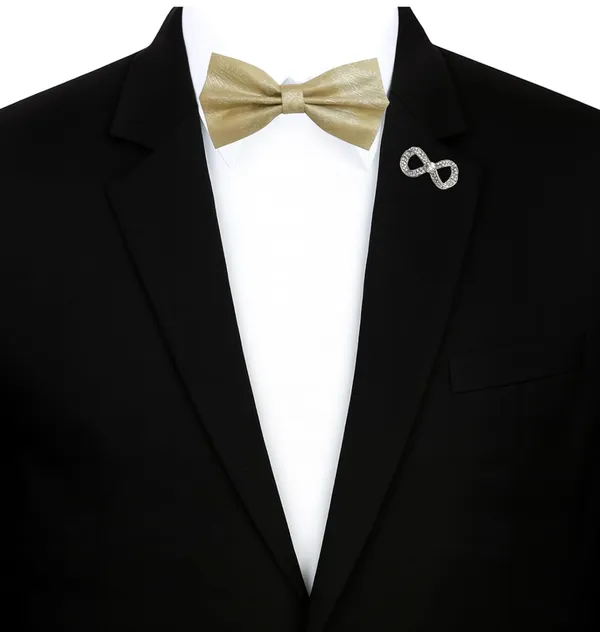 Random_stripe_Men's_Bow_Ties_Pre-Tied_Style_Formal_Satin_Classic_Bowtie_for_jacquard_Self-Design_With_Brooch