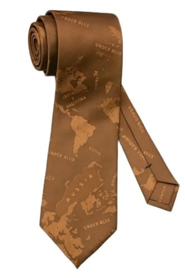 Random_Stripe_Men_Necktie_With_Gifted_Box_World_Map_Self_design_Tie