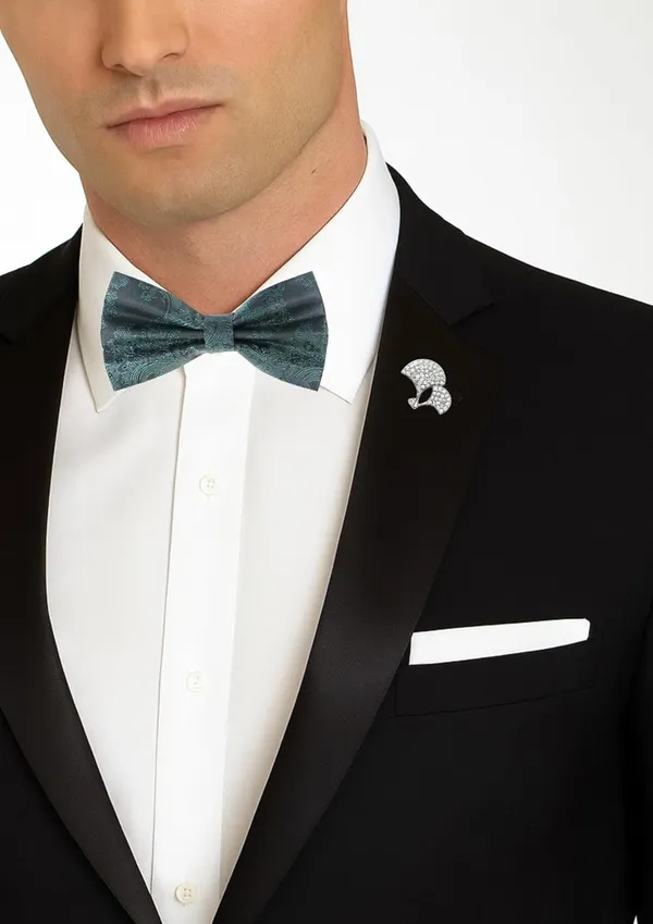 Bow_Tie_With_Stylish_brooch_For_Men_16_Elegant_Colors_�_Wide_variety_to_match_any_outfit