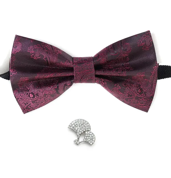 Bow_Tie_With_Stylish_brooch_For_Men_16_Elegant_Colors_�_Wide_variety_to_match_any_outfit