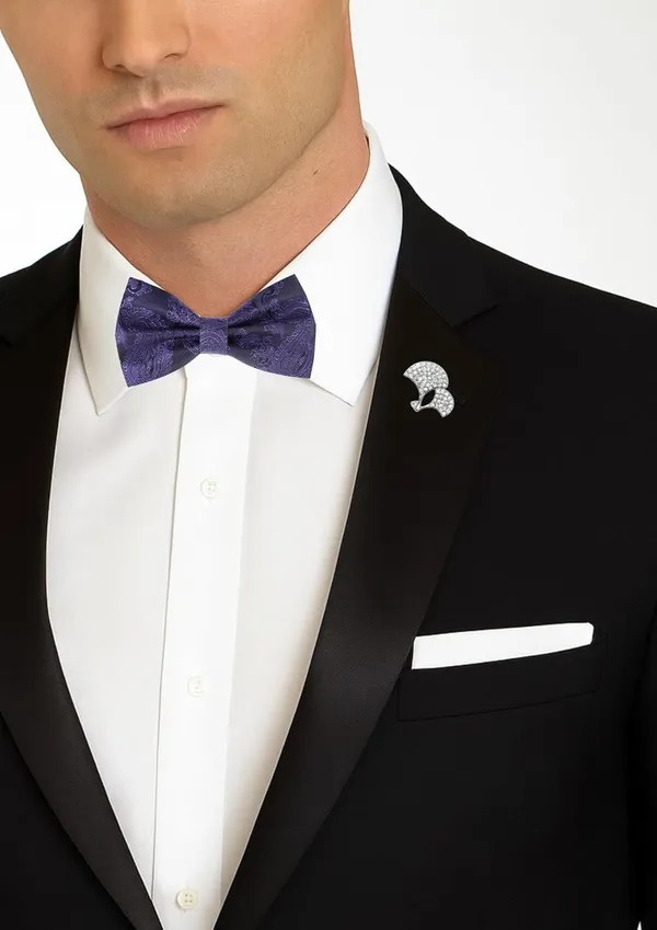 Bow_Tie_With_Stylish_brooch_For_Men_16_Elegant_Colors_�_Wide_variety_to_match_any_outfit