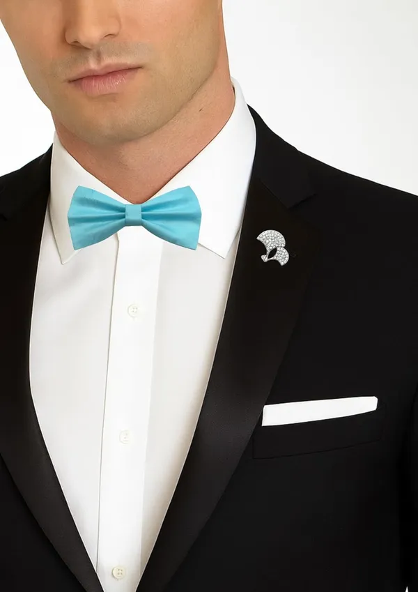 Bow_Tie_With_Stylish_brooch_For_Men_16_Elegant_Colors_�_Wide_variety_to_match_any_outfit