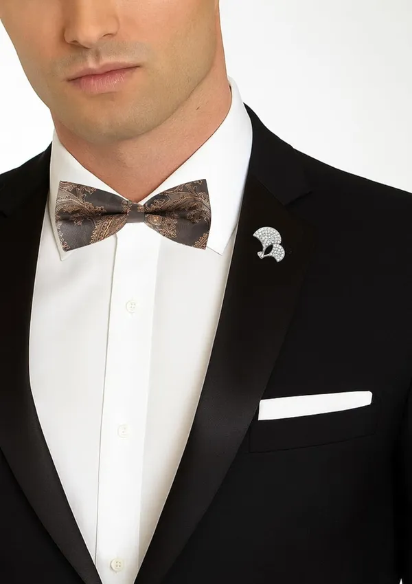 Bow_Tie_With_Stylish_brooch_For_Men_16_Elegant_Colors_�_Wide_variety_to_match_any_outfit