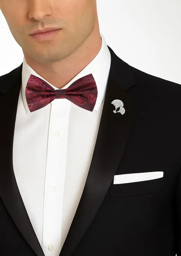 Bow_Tie_With_Stylish_brooch_For_Men_16_Elegant_Colors_�_Wide_variety_to_match_any_outfit