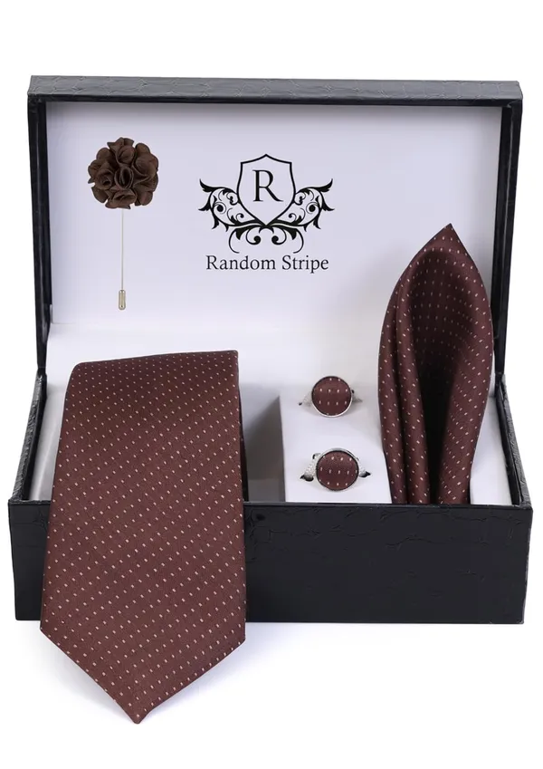 Random_Stripe_Premium_Necktie_Gift_Set_for_Men_Tie,_Pocket_Square,_Cufflinks_&_Brooch_Formal_Wear_(9_Colors)