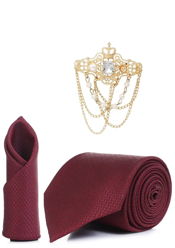 Necktie_set_With_Stylish_Brooch_&_Pocket_Square_Formal_Combo_Pack_of_3