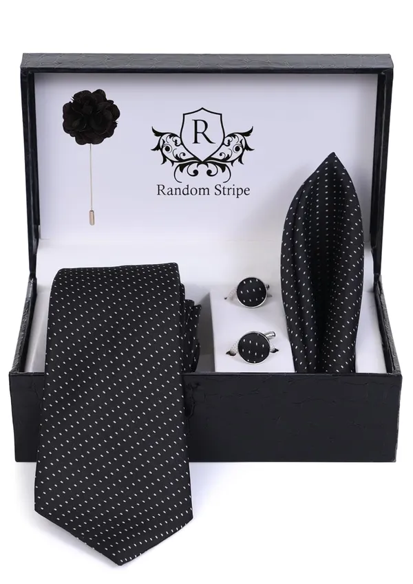 Random_Stripe_Premium_Necktie_Gift_Set_for_Men_Tie,_Pocket_Square,_Cufflinks_&_Brooch_Formal_Wear_(9_Colors)