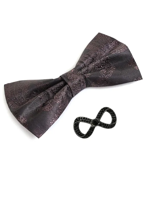 Random_Stripe_Men's_Bow_Ties_Pre-Tied_Style_Formal_Satin_Classic_Bowtie_for_Jacquard_with_Brooch