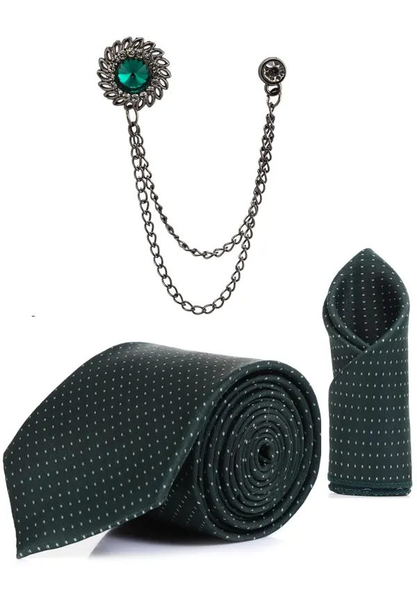 Necktie_With_Pocket_Square_&_Stylish_Brooch_Polka-Dots_Tie_Set_(PackOf_3)