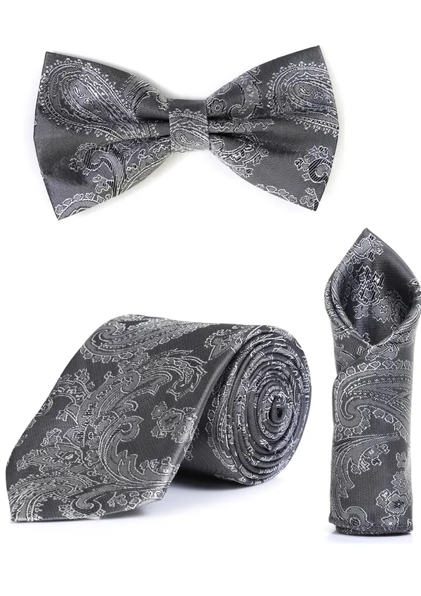 Men_Paisley_Necktie,_Bow_Tie_&_Pocket_Square_Set_�_13_Colors_Stylish_Paisley_Pattern_�_Classic_paisley_design_adds_luxury