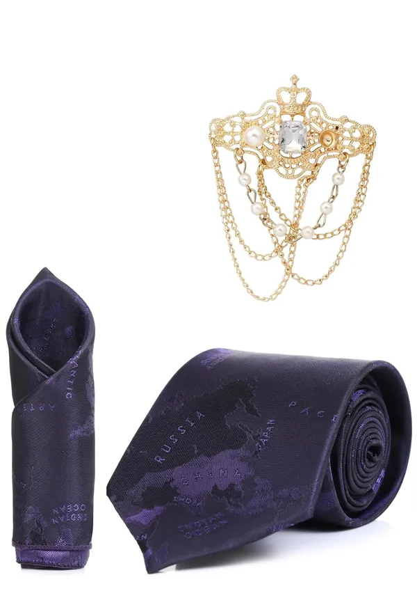 Necktie_With_Pocket_Square_&_Stilish_Lapel_Brooch_Set_For_Men_Gifted_Box_(3_Items)