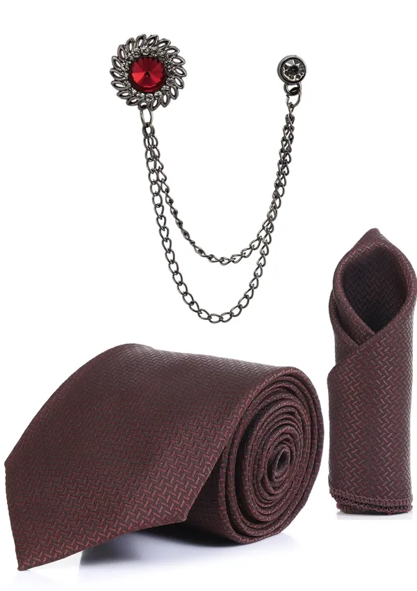 Necktie_With_Pocket_Square_&_Double_Chain_Stylish_Lapel_Brooch_(Pack_Of_3)