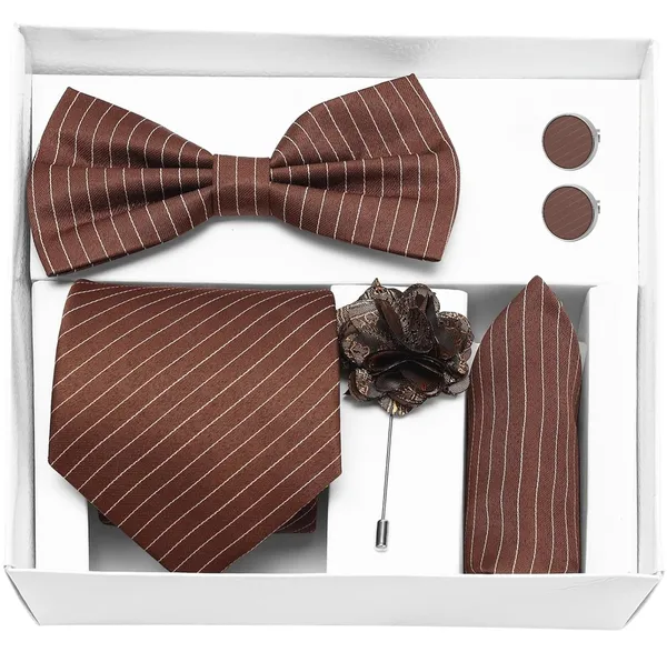 Random_Stripe_Necktie,_Bow_Tie,_Pocket_Square,_Lapel_Pin_&_Cufflinks_Formal_Wear_Accessories_(Available_in_7_Colors)