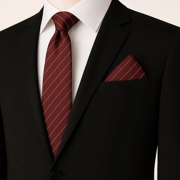 Random_Stripe_Men_Classic_Business_&_wedding_Necktie_Pocket_Square_Set_Microfiber_Fabric_(1_Tie_1_Hankey_1_Gifted_paper_box)