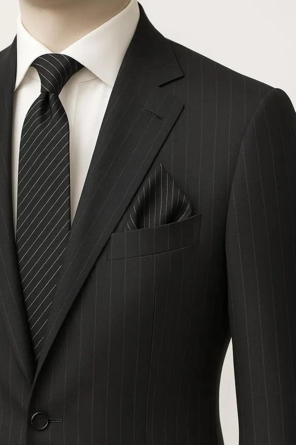 Random_Stripe_Men_Classic_Business_&_wedding_Necktie_Pocket_Square_Set_Microfiber_Fabric_(1_Tie_1_Hankey_1_Gifted_paper_box)