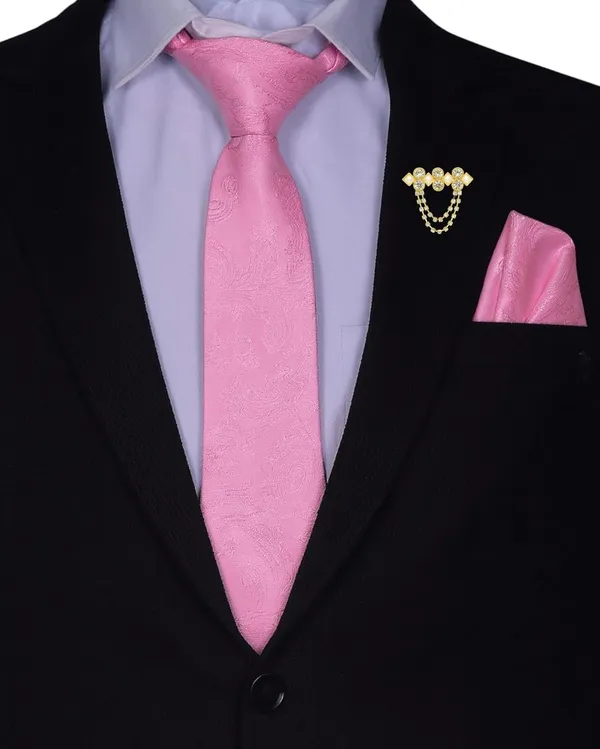 Men_Premium_Necktie,_Pocket_Square_&_Brooch_Combo_16_Colors_Gift_Set