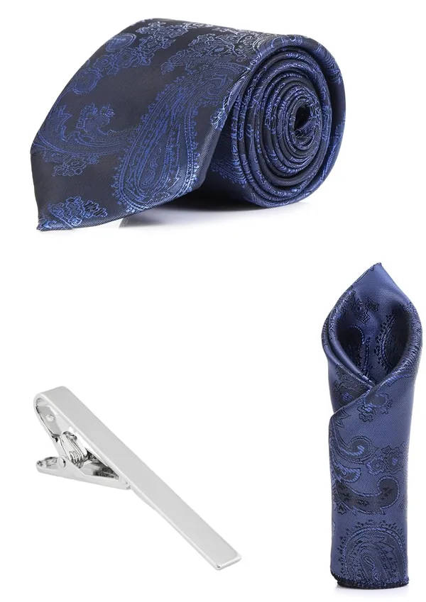 Necktie_With_Pocket_Square_&_TiePin_Silver_Plated_Jacquard_Self-Design_Stylish_Combo_Set_Available_in_16_Elegant_Colors