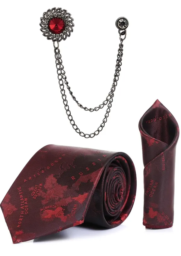 Men_Necktie_Set_With_Pocket_Square_&_Double_Chain_Stylish_Brooch_(Pack_of_3)_Formal_Combo