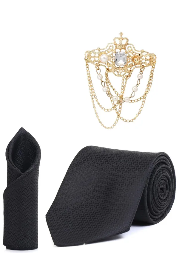 Necktie_set_With_Stylish_Brooch_&_Pocket_Square_Formal_Combo_Pack_of_3