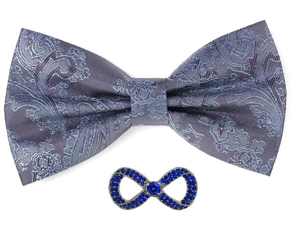 Random_Stripe_Men's_Bow_Ties_Pre-Tied_Style_Formal_Satin_Classic_Bowtie_for_Jacquard_with_Brooch
