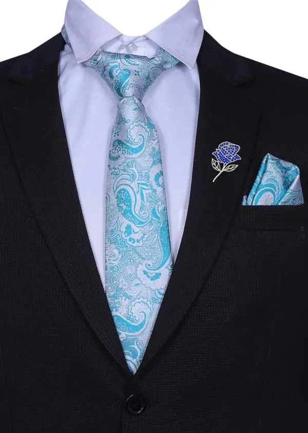 Men_Premium_Necktie_Set_with_Matching_Pocket_Square_&_Rose_Brooch_�_9_Elegant_Color_Options_|_Formal_Combo