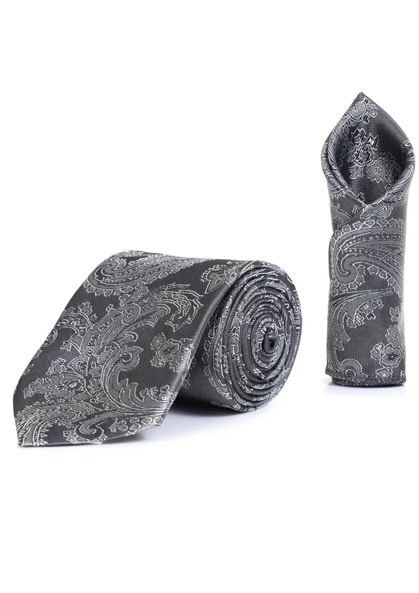 Random_Stripe_Necktie_Set_With_Bow_Tie_Pocket_Square_Lapel_Flowar_&_Lapel_Brooch_&_Cufflink_Pair_&_TiePin_(Three_Type_Combo_Box)