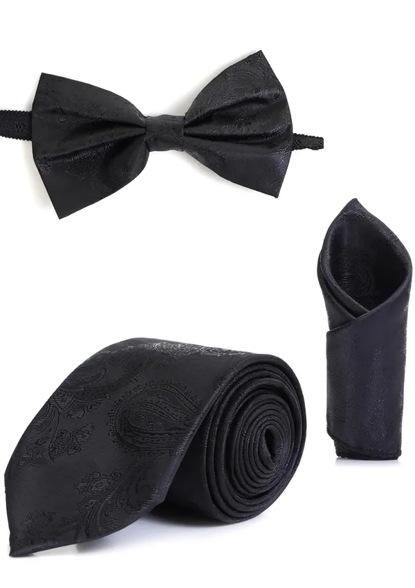 Men_Paisley_Necktie,_Bow_Tie_&_Pocket_Square_Set_�_13_Colors_Stylish_Paisley_Pattern_�_Classic_paisley_design_adds_luxury