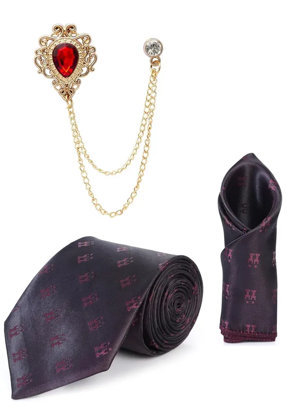 Necktie_Set_for_Men_with_Matching_Pocket_Square_&_Brooch_Chain_Pack_of_3